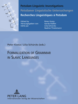 cover image of Formalization of Grammar in Slavic Languages